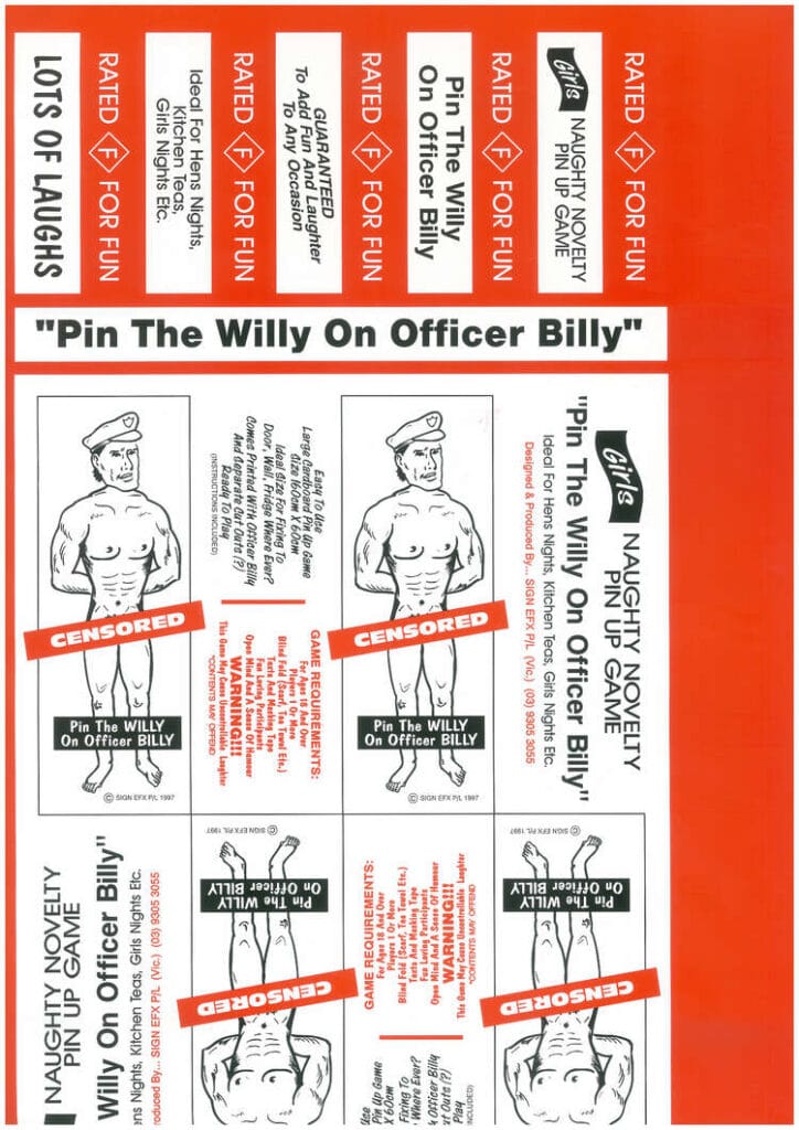 Pin the willy Leaflet 3-01